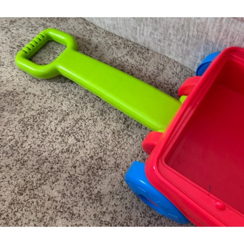 Fisher Price 2 in 1 Activity Wagon Peek A Boo Blocks Walker Pull Toy 9 Blocks